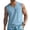 Light Blue #028, variant on Mens Sleeveless Cotton Tank Tops Workout Cut Off Solid Color Muscle Shirts Gym Casual Beach Summer Tee with Pocket, 2XL