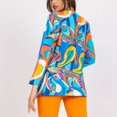thumbnail image 6 of Long Sleeve Turn Down Collar Suit Jacket Women Single Button Colorful Graphic Print Casual Jacket, 6 of 6