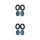 thumbnail image 1 of Seitruly 1 par de almohadillas para los oídos, auriculares con cancelación de ruido, orejeras ovaladas, reemplazo de la cubierta para los Azul negro 2Conjunto, 1 of 6