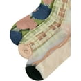 thumbnail image 3 of Women's 3 Pairs Sheer Mesh Socks Floral Thin Socks, 3 of 6