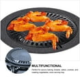WAXIAYU Portable Korean Grill Pan Cast Iron NonStick BBQ Plate