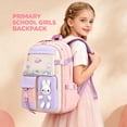 thumbnail image 3 of Lvelia School Backpacks for Girls, Large Capacity Waterproof School Bag for Kids Teens,Cute Lightweight Breathable Student Bookbags Gifts,Pink, 3 of 16
