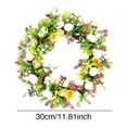 thumbnail image 3 of JHEHF 2026 Easter Wreaths for Front Door Easter Egg Door Wreath Spring Farmhouse Party Window Fireplace Mantle Wall Outdoor Indoor Decorations 11.8inch, 3 of 6