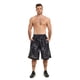 thumbnail image 3 of Pantalones cortos deportivos LukBerd para hombre, largos, de baloncesto, gris oscuro, talla M, 3 of 6