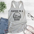 thumbnail image 2 of Raised In A Barn Tank Top, Ladies Racerback Tank Top, Farm Tank, Farmer Tank, Farm Girl Tank, Silver Gray, X-Large, 2 of 3
