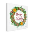 thumbnail image 2 of Trademark Fine Art 'Holiday Wreath II' Canvas Art by Farida Zaman, 2 of 3