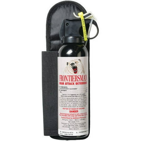 Frontiersman Bear Spray, Maximum Strength with Belt Holster & 30' (9m) Range (7.9 oz)