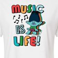 thumbnail image 3 of Trolls - Music Is Life Branch - Juniors Cropped Cotton Blend T-Shirt, 3 of 5