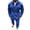 39#Blue, variant on Men's Hooded Athletic Tracksuit Casual Full Zip Jogging SweatSuits Solid Color Hooded Cardigan Loose Casual Sports Zipper Long Sleeve Hooded Casual Outwear