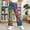 Multicolour, variant on HOWPAY Girls Pants Baggy Leopard Print Straight Leg Elastic Waist Loose Fit Flare Pants Pull on Lightweight Summer Streetwear Purple