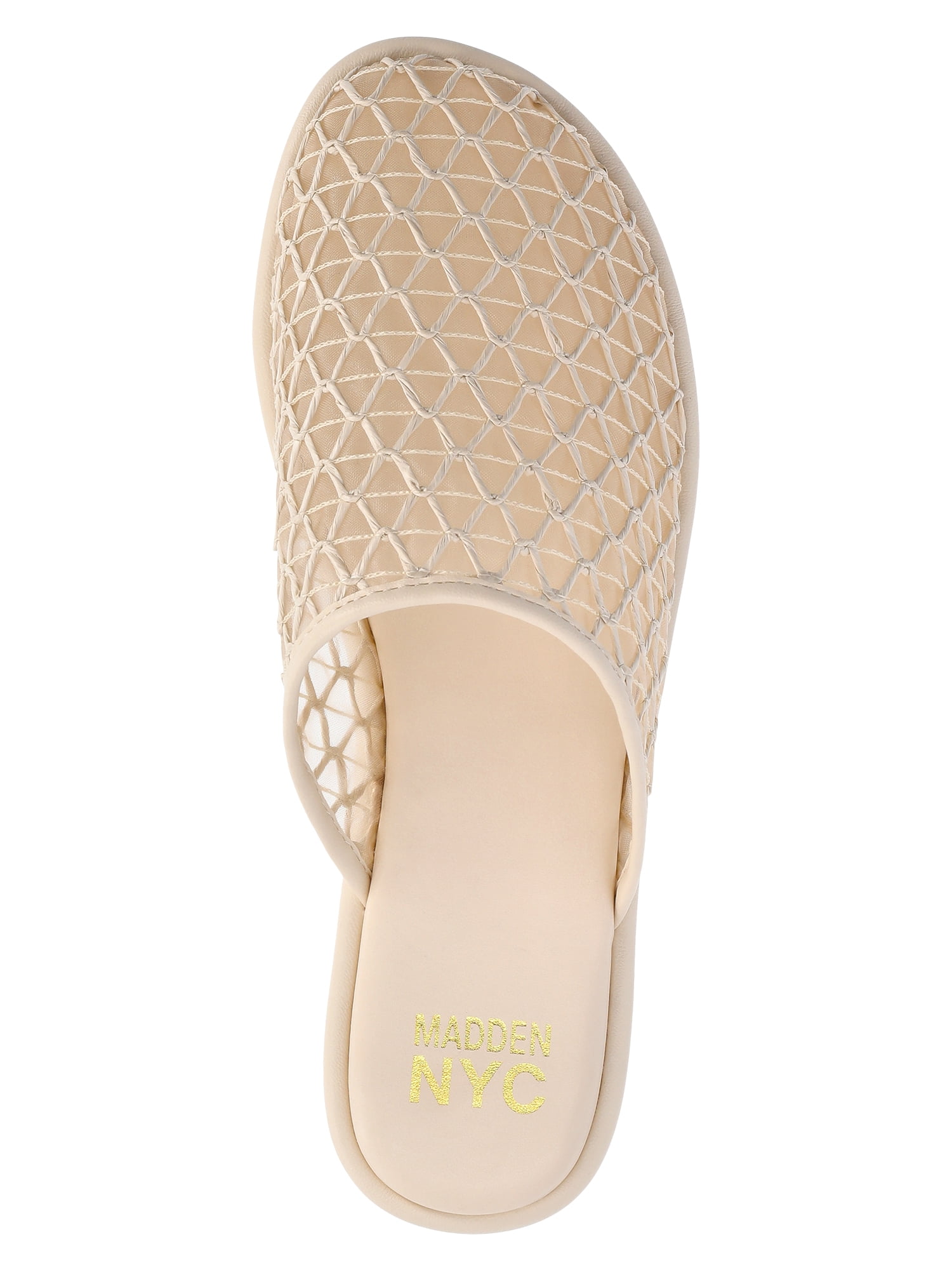 Madden NYC Women's Woven Mesh Mule Flats