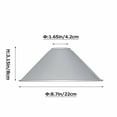 thumbnail image 2 of FSLiving 1-Pack 8.7" Industrial Vintage Metal Bulb Guard Iron Cone Hanging Ceiling Holder DIY Light Shade Decorative Replacement Lamp Shade for Pendant Light Table Lamp Wall Sconce - Chrome, 2 of 7