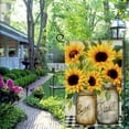 thumbnail image 4 of PHYHOO Welcome Summer Sunflower Garden Flag Double Sided Small Burlap Floral Sunshine Outdoor Farmhouse Yard Flag White, 4 of 6