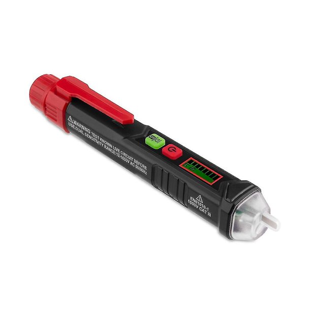 Probador de voltaje/probador de voltaje sin contacto, probador de cable vivo, probador de cable cero, probador eléctrico, alarma de zumbador, dt