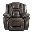 thumbnail image 5 of Oportuna Brown Faux Leather Dual Power Recliner, 5 of 8