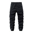 thumbnail image 4 of Rggeeun Mens Cargo Pants Male Joggers Slim Fit Pocket Outdoor Casual Tapered Work Pants Comfortable Lightweight Utility Hiking Travel Trousers, 4 of 4