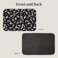 thumbnail image 2 of Pofeuu Black White Leaves Print Hem Mat 40x60 - Multipurpose Doormat for Indoor & Outdoor Use - Welcome Your Guests with our Entrance Mat, 2 of 6