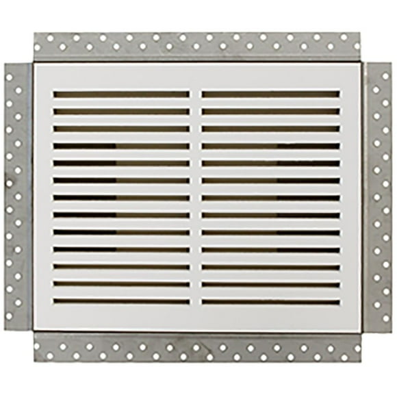 4" x 8" Flush Mount Removable Air Return Vent - White