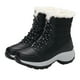 thumbnail image 1 of WORGEOUS Botas de nieve cálidas con forro de piel sintética para mujer, zapatos con cordones antideslizantes de invierno, botines, 1 of 8