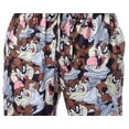 thumbnail image 5 of Looney Tunes Mens' Character Tasmanian Devil Taz All-Over Print Lounge Sleep Pajama Pants, 5 of 8