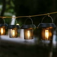 thumbnail image 5 of Uuiauoio Solar Lanterns Outdoor Waterproof Hanging Solar Powered Lanterns Lighting LED Dusk to Dawn Outdoor Flame Lantern for Garden Patio Yard Decorative, 5 of 8