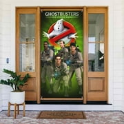 Ghostbusters Door Cover Decorated Banner Tapestry Home Decoration Holiday Party Supplies Door Banner Porch Sign Banner 72.8 x 35.4 Inch