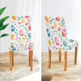 thumbnail image 3 of Yayeee 2 Pack Dining Chair Covers Stretch Parson Chairs Slipcovers Seat Protector, Cute Easter Eggs, 3 of 6