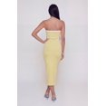 thumbnail image 3 of Women's Contrast Trim Cutout Side Tube Midi Dress, 3 of 3