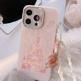 thumbnail image 5 of for iPhone 11 Case, [Deluxe Fashion Pink Case][Laser 3D Fireworks Castle Case][Premium Case with Bracelet] PC+TPU Shockproof and Drop Resistant for Women and Girls 6.1, 5 of 14