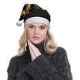 thumbnail image 5 of Salouo Happy New Year 2025 D for Adult Christmas Hat Xmas Holiday Hat Santa Hat for Women & Men Festive Headwear Accessories Fit for Christmas/ New Year/Holiday/Party,1PC, 5 of 6