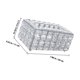 thumbnail image 2 of ADDHAT Caja Organizadora Para Pañuelos De Cristal Y Aleación Color Plata Para Escritorio Y, 2 of 8