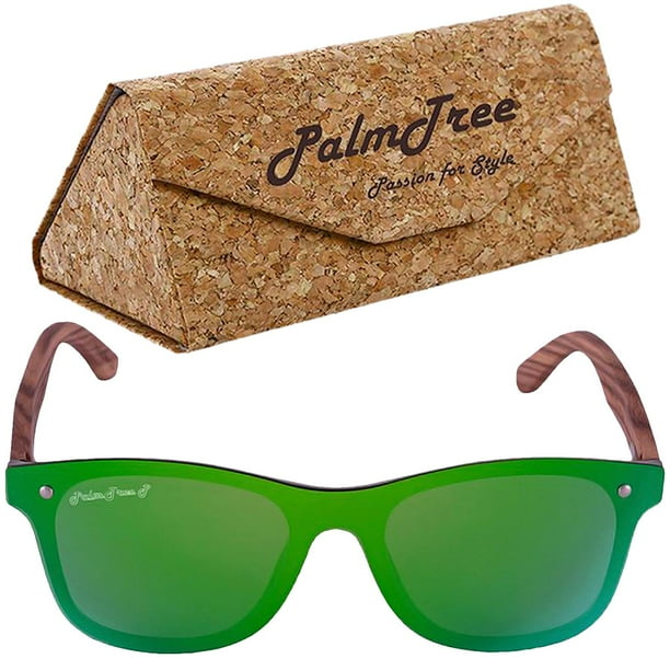 Gafas PalmTree Polarizados QBX Series Green Polarizado+UV400 Policarbonato Madera de Cebra