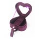 thumbnail image 4 of Bonito joyero de terciopelo con forma de corazón, anillo para mujer, collar, pendientes, vitrina colgante Púrpura Yuyangstore Estuche de almacenamiento de joyas de terciopelo, 4 of 8