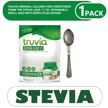 Truvia Original Calorie-Free Sweetener from the Stevia Leaf, 17 oz. Spoonable Refill Bag with supplyplex spoon