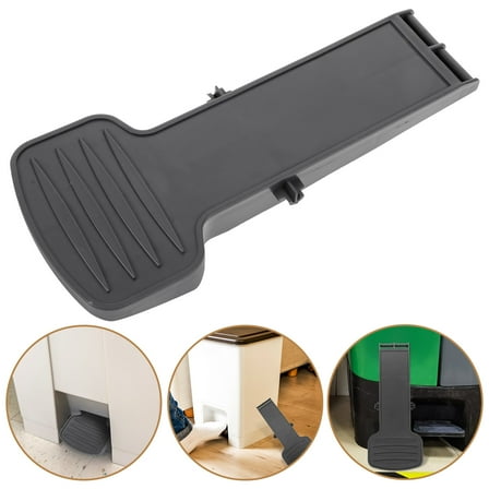 HEMOTON  Pedals Trash Can Replacement Waste Bin Step Outdoor Dark Grey