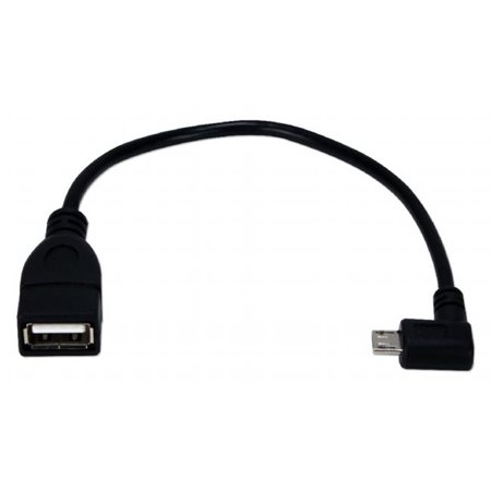 Qvs Cc2218xrt Mf 8 In Micro Usb Right Angled Male To Usb A Female