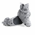 thumbnail image 4 of Ella Bonna Soft Baby Shoes, Cotton Baby Booties, Star Gray, 18-24 Months, 4 of 6