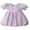 Purple, variant on Kids Little Girls Princess Dress, 12 24 Months 2T 3T 4T 5T 6T Puff Sleeve Square Neck Plaid Dress SummerA-line Dress for Casual Daily