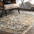 thumbnail image 2 of nuLOOM Lilah Medallion Vintage Area Rug, 4' x 6', Gold, 2 of 4