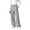 Gray-01, variant on LIBRCLO Kids Girls Sweatpants Elastic Waist Wide Leg Pants Fleece Baggy Sweatpants Size 9-10 Years