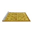 thumbnail image 2 of Ahgly Company Machine Washable Indoor Round Persian Yellow Traditional Area Rugs, 7' Round, 2 of 4