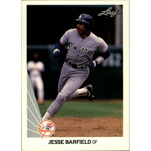 Collectible 1990 Leaf #201 Jesse Barfield MLB Baseball Trading Card