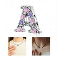 thumbnail image 2 of Customizable Initial Necklaces Featuring Vibranting Rhinestones Accent, 2 of 20