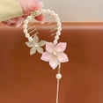 thumbnail image 3 of vnanda Women Hair Barrette Exquisite Flower Hair Clip with Faux Pearl Tassel Shining Rhinestones Elegant Hair Accessory for Women Girls Secure Hold Hairpin, 3 of 8
