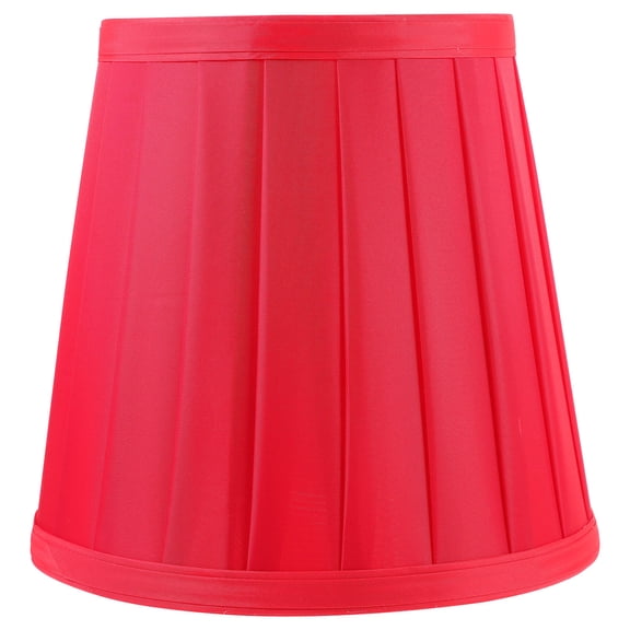 KAJNBN 1Pcs Lampshade for Table Lamps in Red Pleated Cloth with Wooden Frame Decorative Use