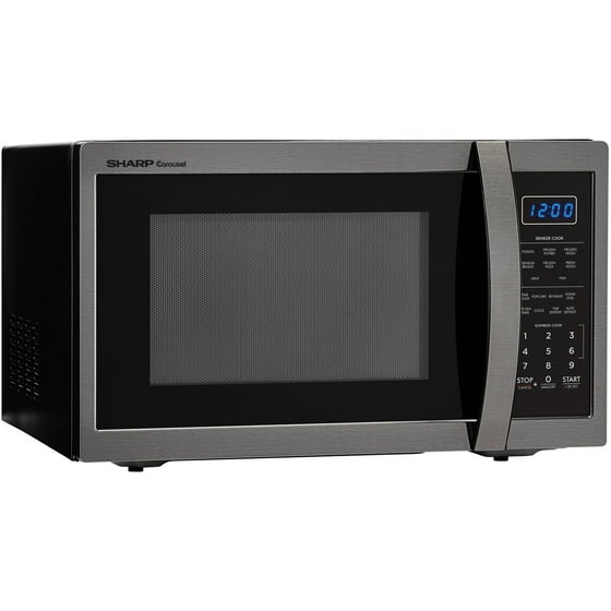 Sharp Zsmc1452ch 1 4 Cu Ft Microwave Black Stainless Steel Sharp Zsmc1452ch 1 4 Cu Ft Microwave Black Stainless Steel
