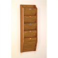 thumbnail image 1 of Wooden Mallet 5 Pocket Privacy File Holder in Medium Oak, 1 of 3