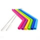 thumbnail image 3 of Tazas ecológicas Juego de pajitas reutilizables Pajita de silicona suave + Cepillo limpiador Suministros para fiestas de bodas de cumpleaños sidaley JJ18384-04, 3 of 5