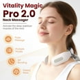 thumbnail image 2 of Vitality Magic Pro 2.0 Neck Massager with Heating Function - 4 Heat Heads, 6 Modes, 15 Intensities, Vagus Nerve Stimulator for Neck & Shoulder Pain Relief, 2 of 7