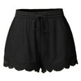thumbnail image 2 of Tumotour Yoga Sport Shorts For Women Lace Plus Size Shorts Drawstring Elastic High Waisted Athletic Shorts Sporty Shorts Biker Shorts Rope Tie Shorts, 2 of 6